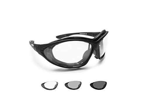 X-CRUZE® 2er Pack Locs 9006 X 05 Sonnenbrillen Motorradbrille Sportbrille Radbrille in der Farbe Schwarz 