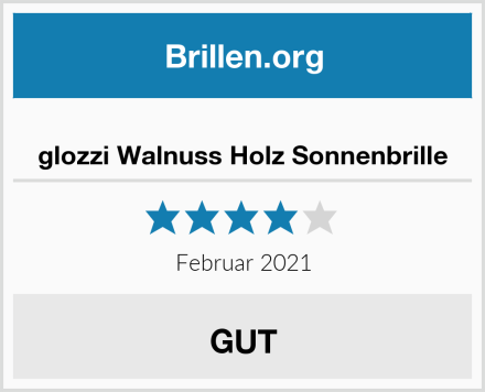  glozzi Walnuss Holz Sonnenbrille Test