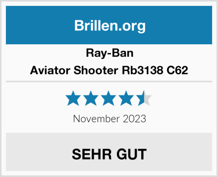 Ray-Ban Aviator Shooter Rb3138 C62 Test