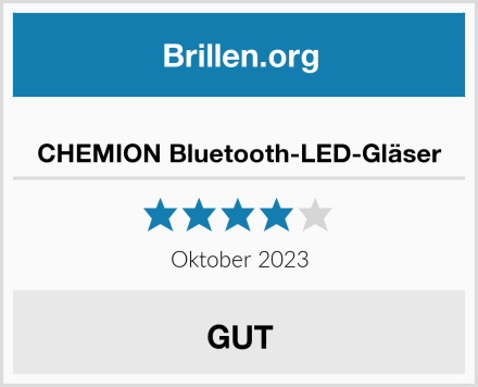  CHEMION Bluetooth-LED-Gläser Test