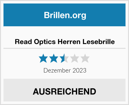  Read Optics Herren Lesebrille Test