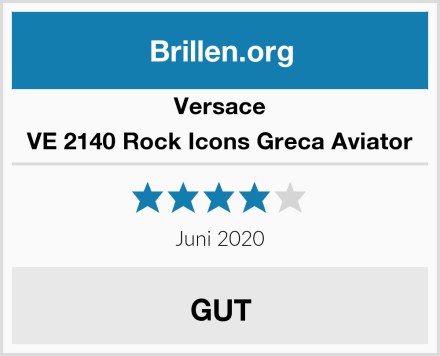 Versace VE 2140 Rock Icons Greca Aviator Test