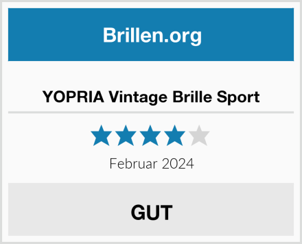  YOPRIA Vintage Brille Sport Test
