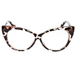 Damenbrille Cateye Brillengestell Fassung Schmetterling Federbügel Cat Eye Rot 
