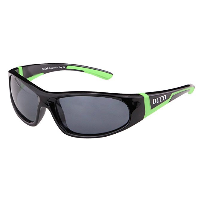 Rennec Sport Sonnenbrille Polarisiert Grün Getönt Bikerbrille Motorradbrille R55 