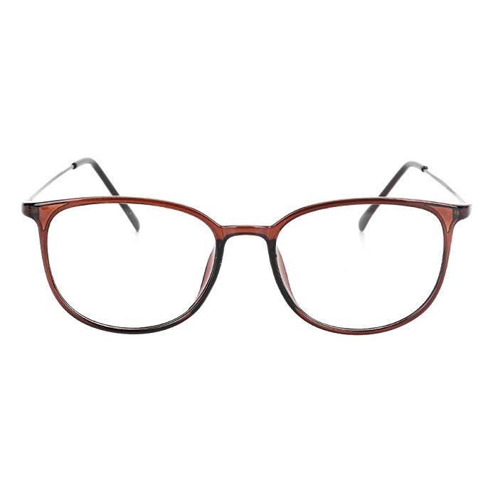 Retro Nerd Brille Halbschale  Damen oder Herren schwarz braun 424 