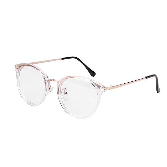 Nerd Brille Nerdbrille ohne Stärke Retro Style transparente Linsen Männer Frauen 