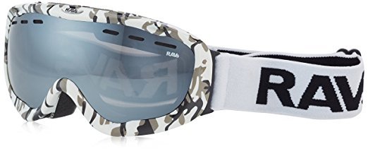Ravs Schutzbrille  Skibrille Snowboardbrille Ski goggles Silber Scheibe Antifog 