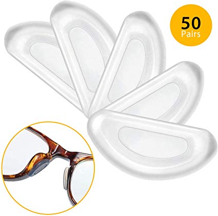Brillenpads mit MINI Schrauben Set und Brillen Ohrenhaken im Brillen Nasenpads 